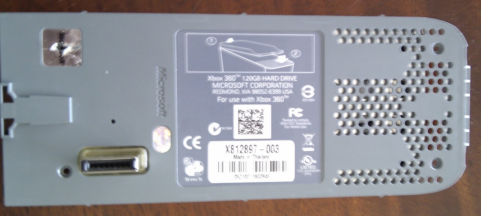 Photo of an XBOX 360 hard drive